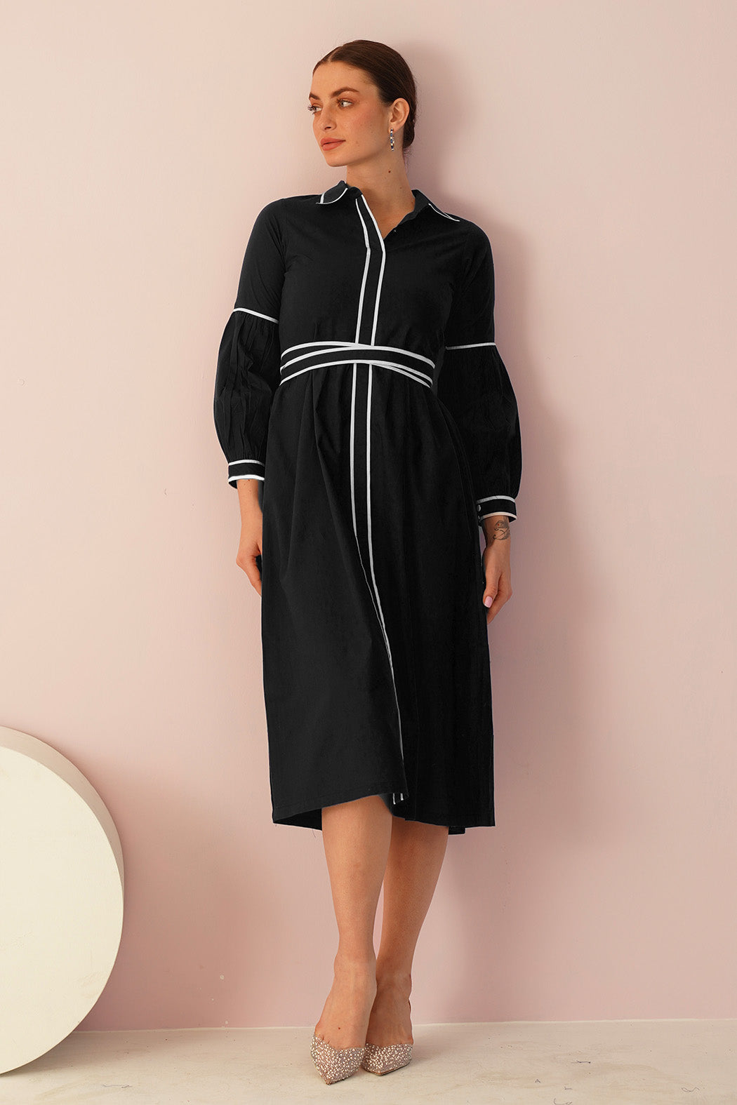 Jenny Midi Dress - Black