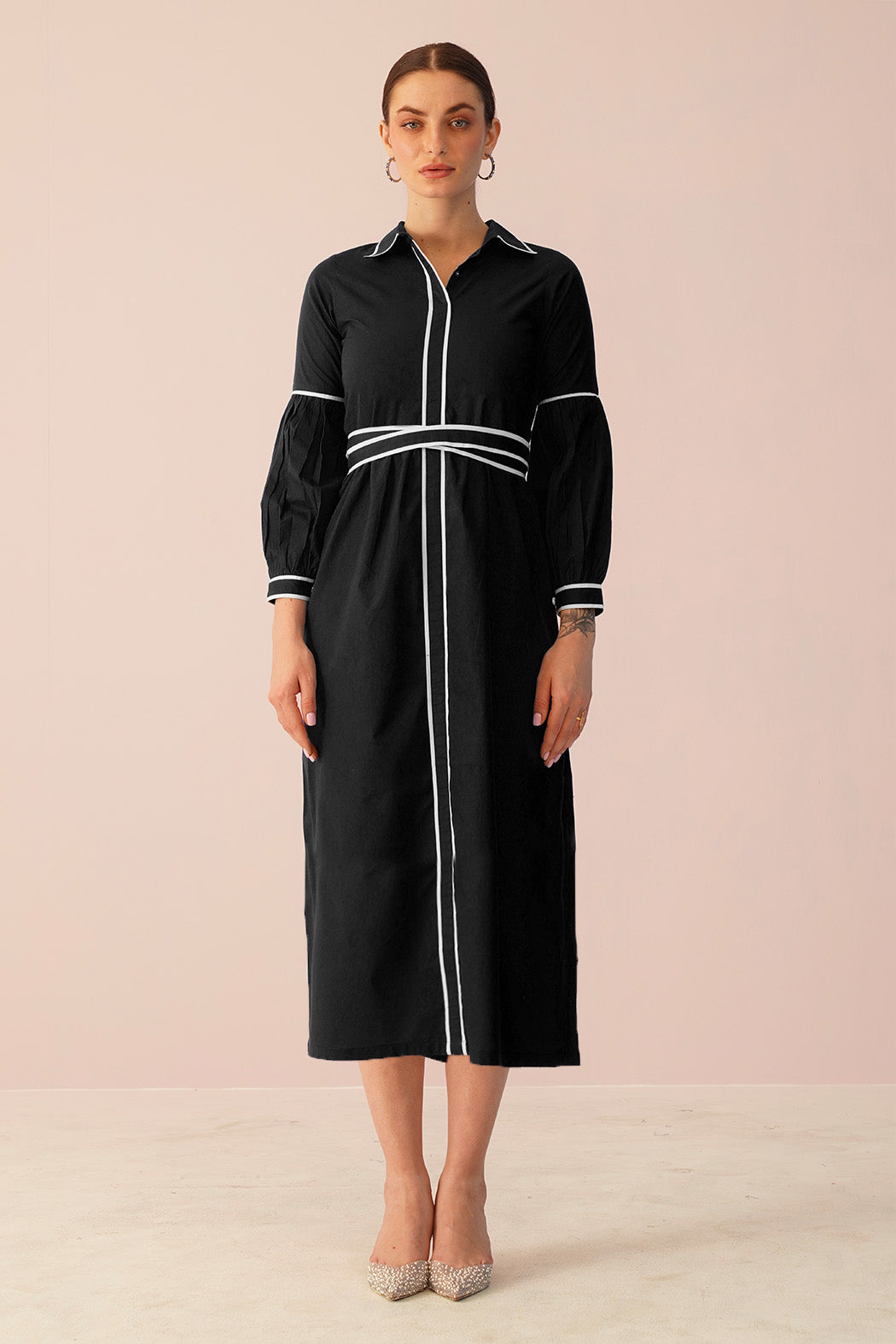 Jenny Midi Dress - Black