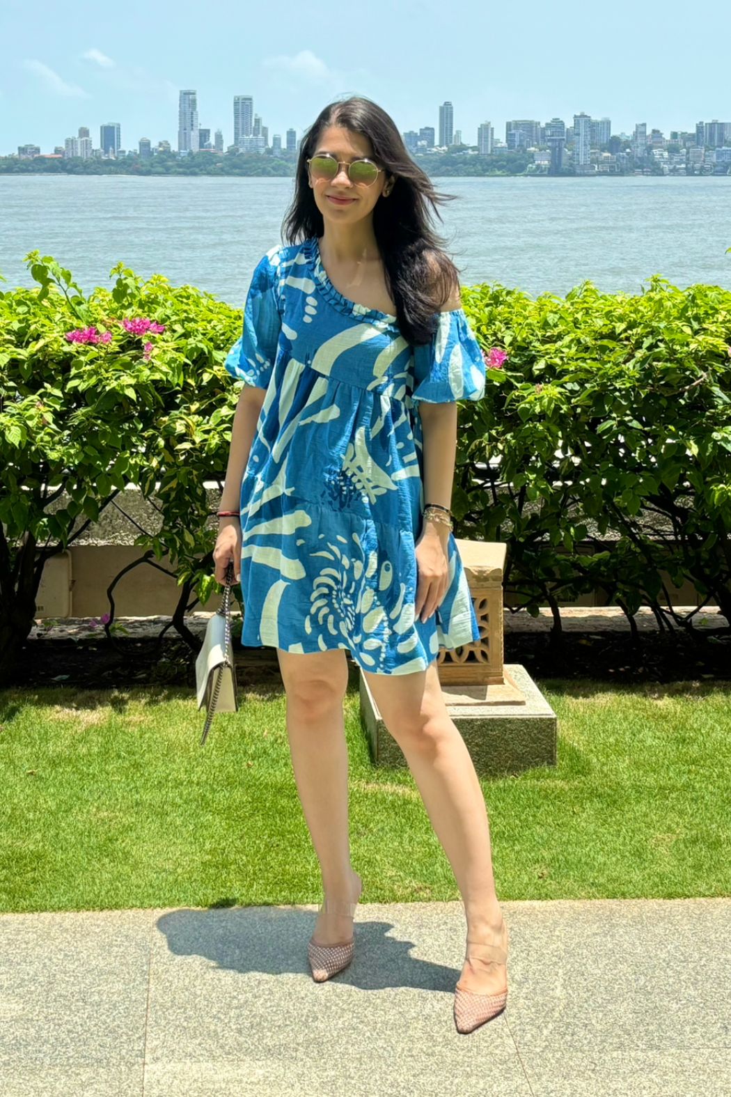 Napoli Dress - Wave Print