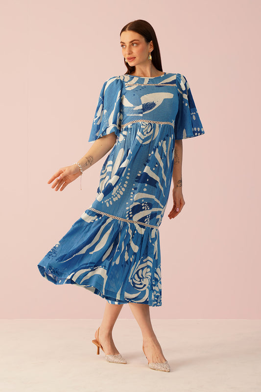 Rio Dress - Wave Print