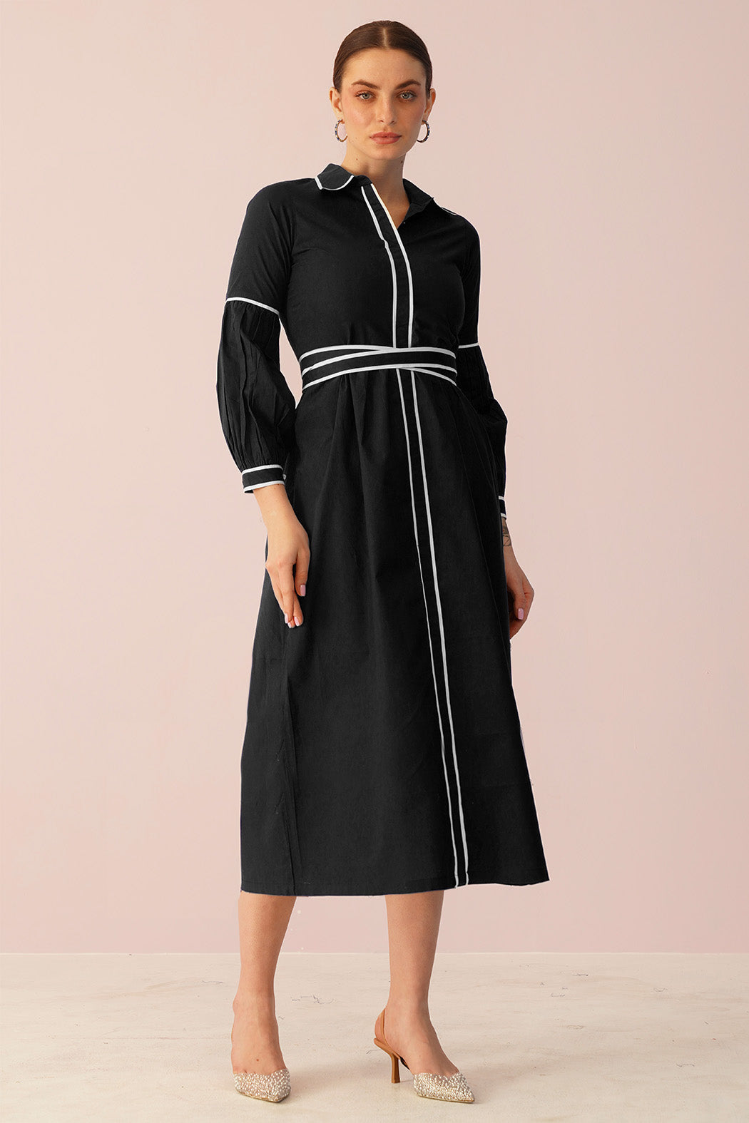Jenny Midi Dress - Black
