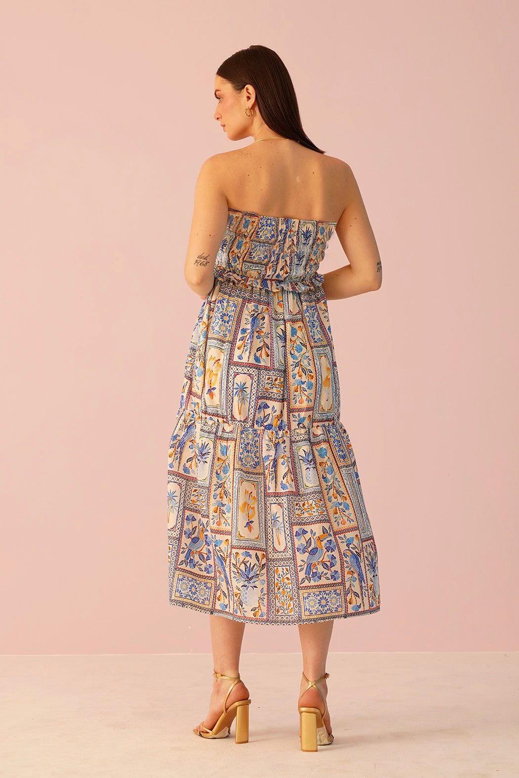 Palermo Dress - Tile Print