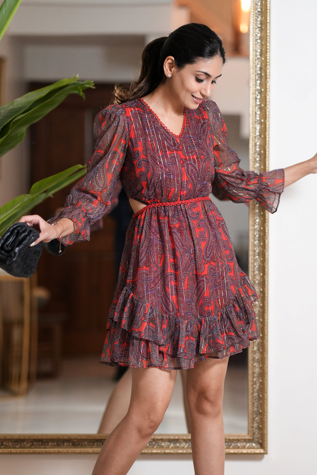 AKRITI in Cassy Dress - Red