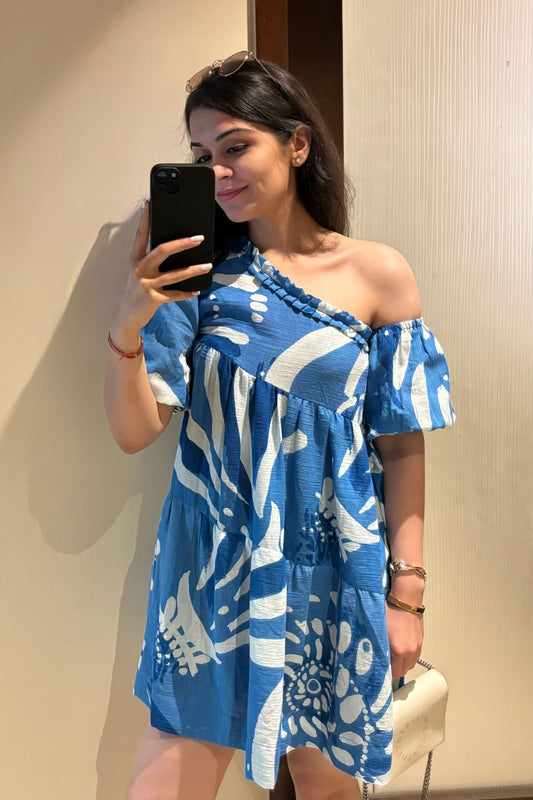 Napoli Dress - Wave Print