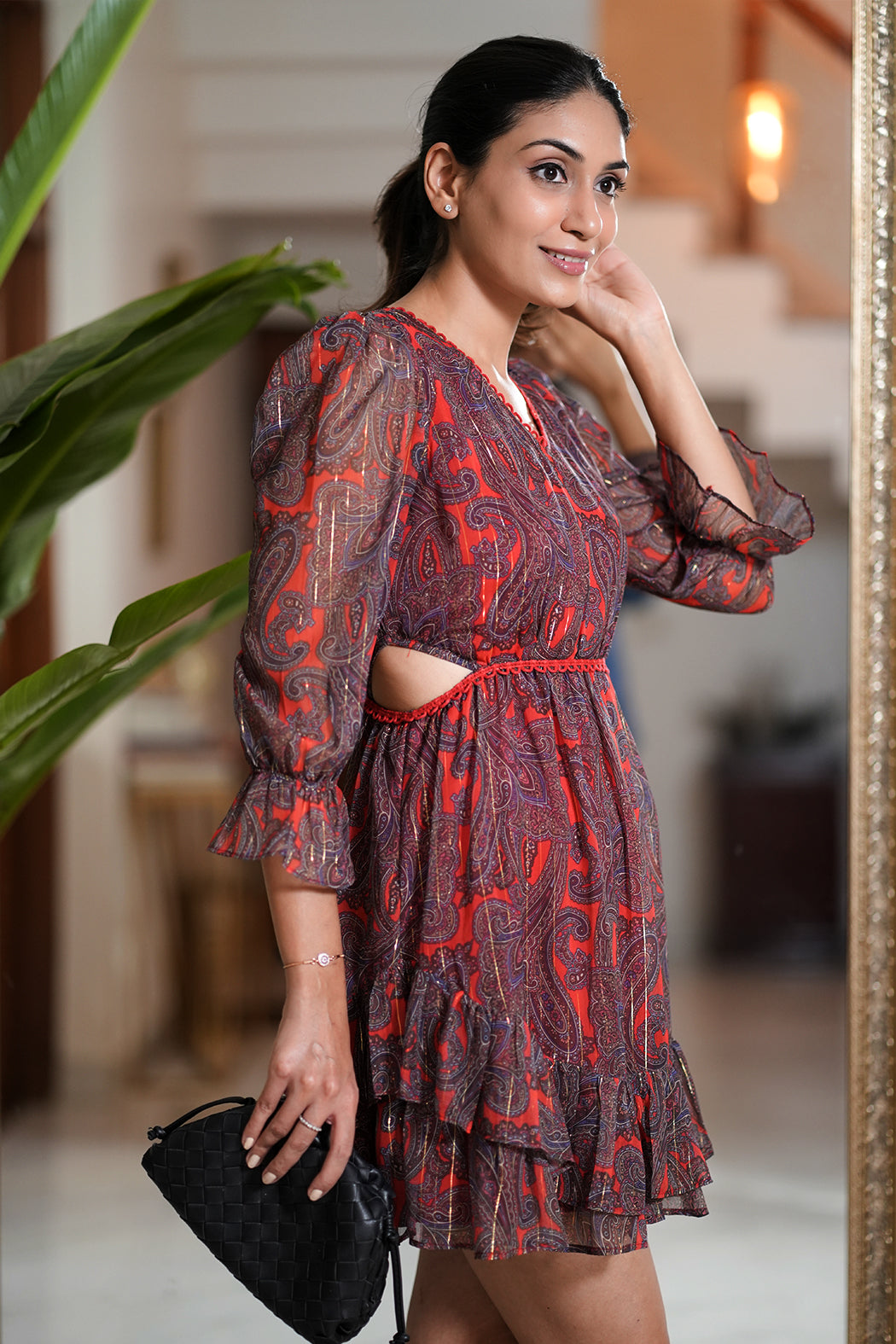 AKRITI in Cassy Dress - Red