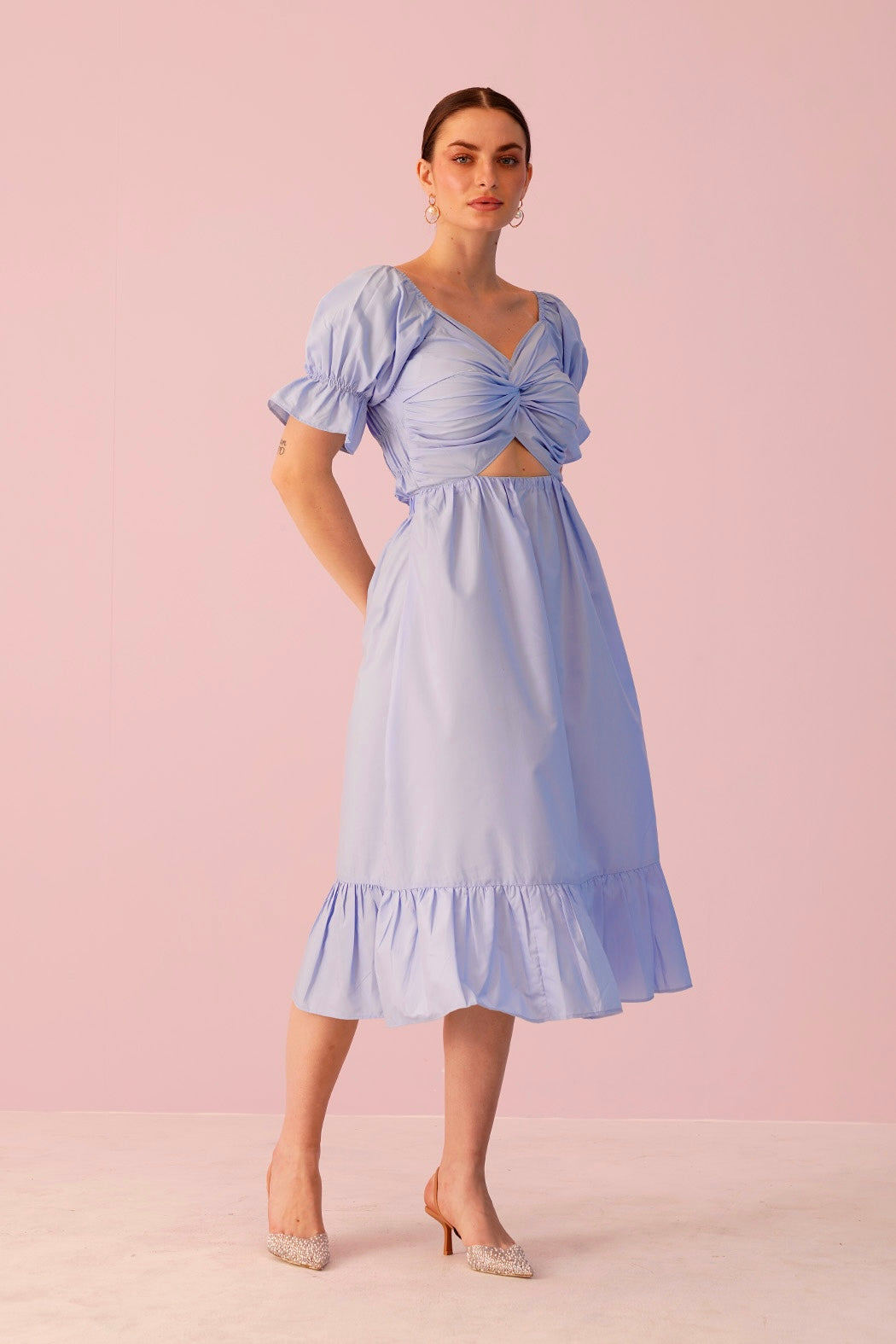 Santorini Dress - Powder Blue