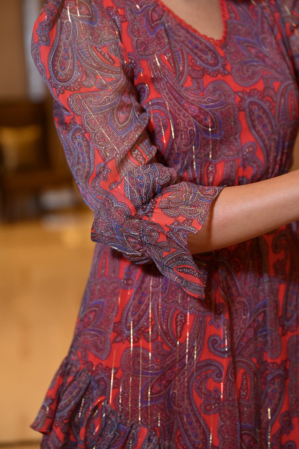 AKRITI in Cassy Dress - Red