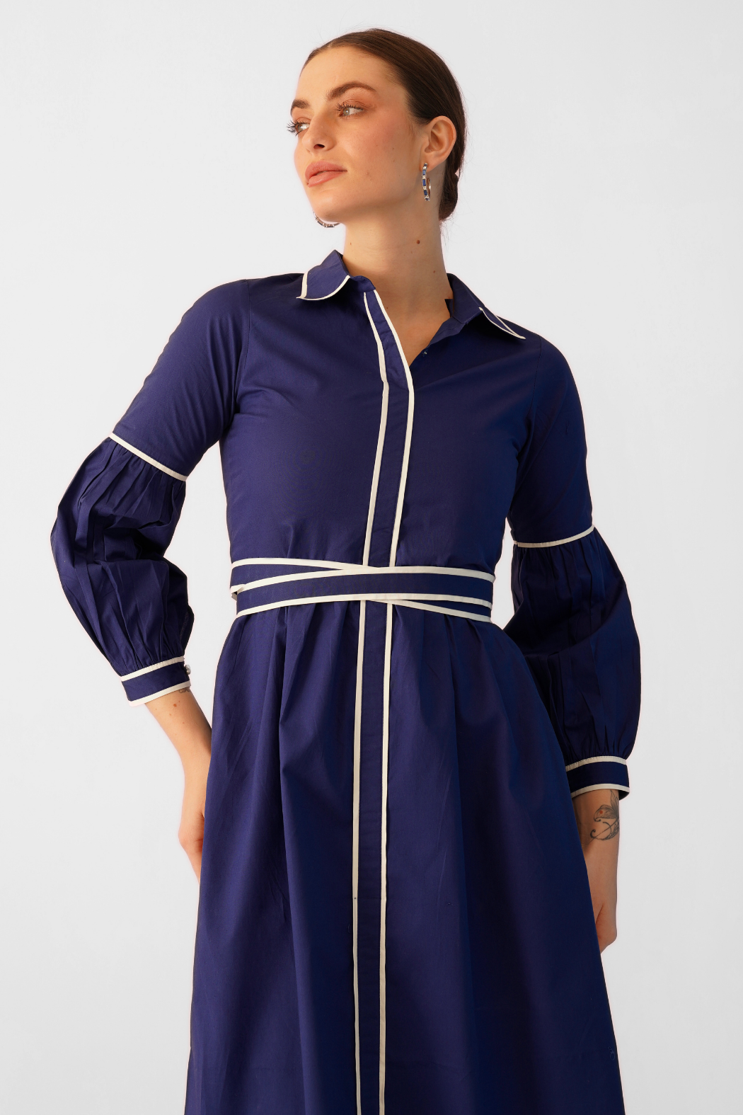 Jenny Midi Dress - Blue