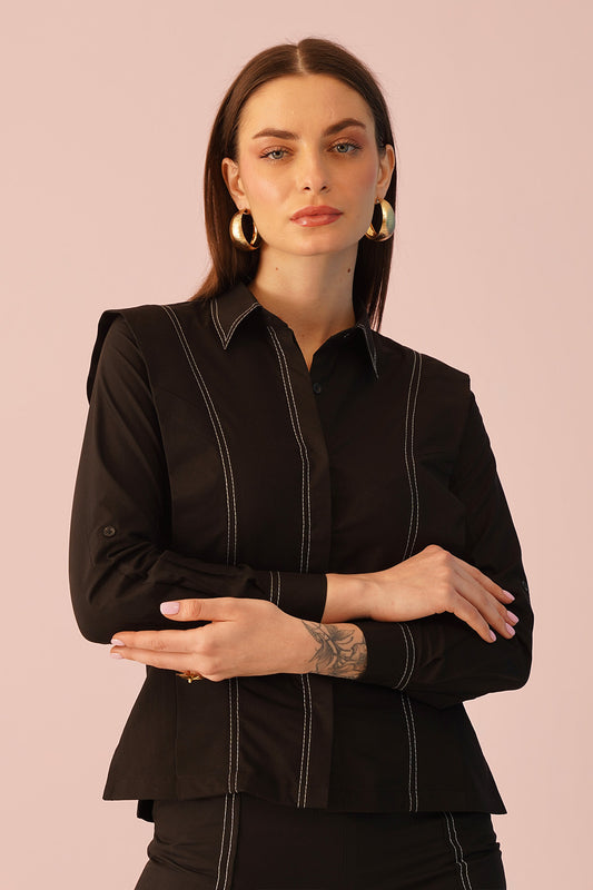 Boxy Shirt - Black
