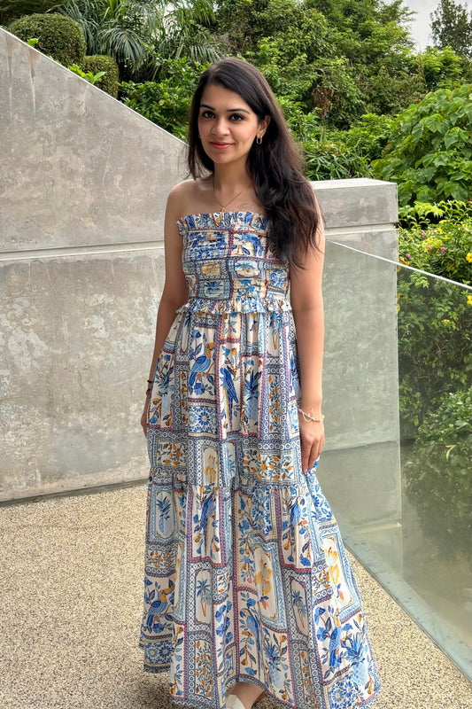 Palermo Dress - Tile Print