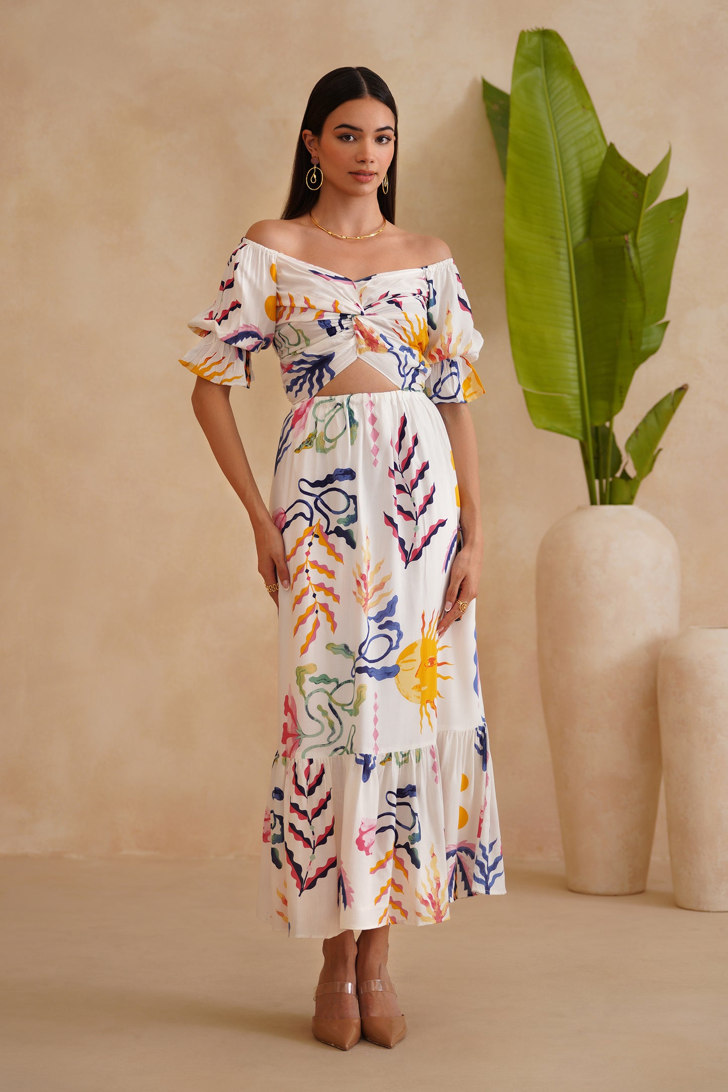 MEHAK BAKSHI in the Santorini Dress - Sol