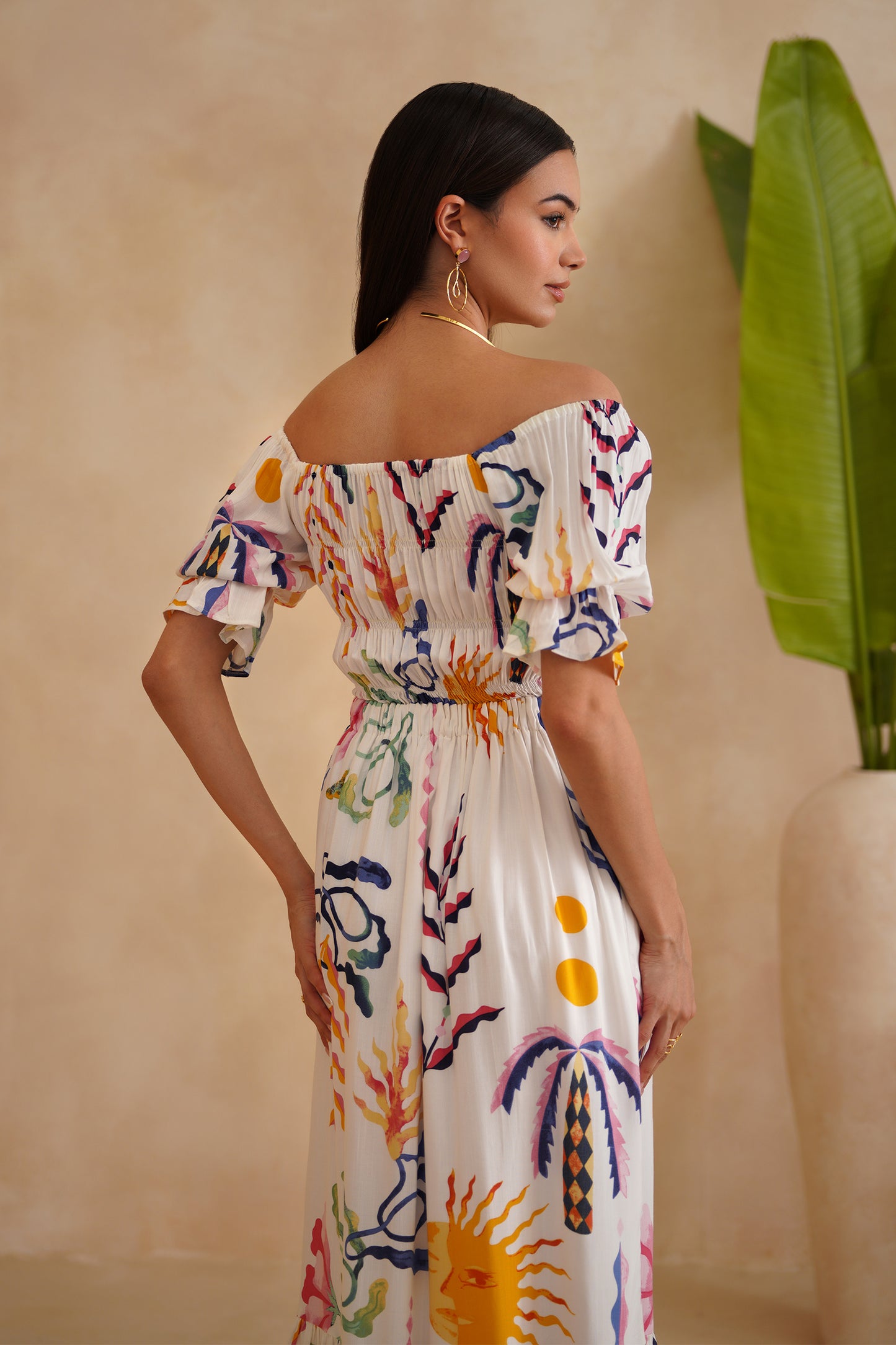 MEHAK BAKSHI in the Santorini Dress - Sol