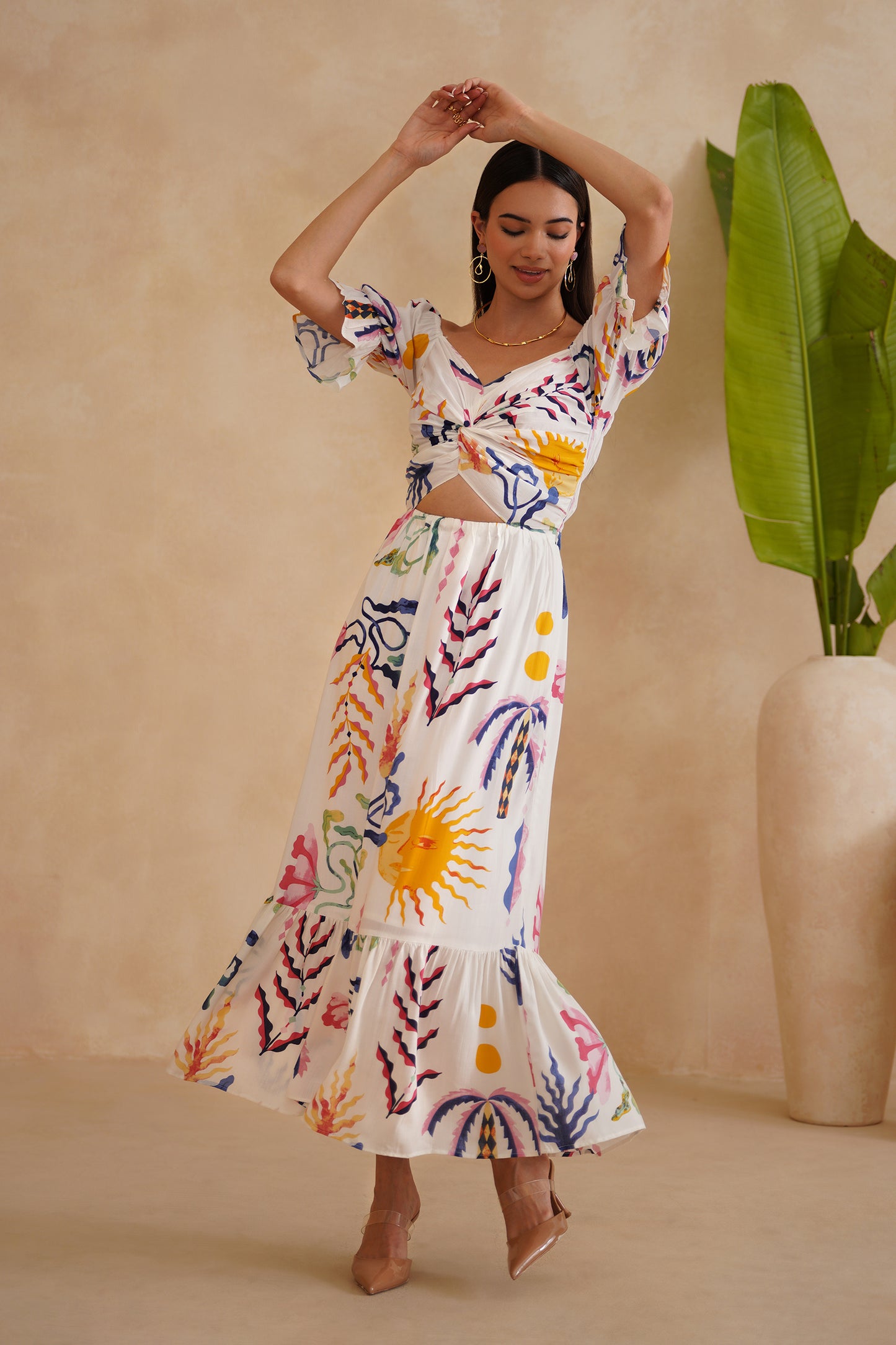 MEHAK BAKSHI in the Santorini Dress - Sol