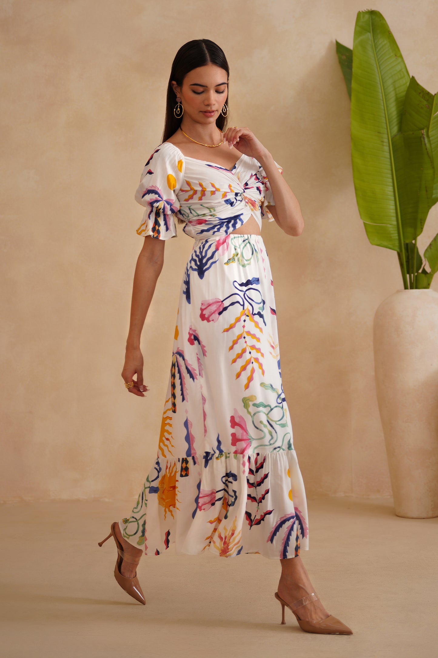 MEHAK BAKSHI in the Santorini Dress - Sol