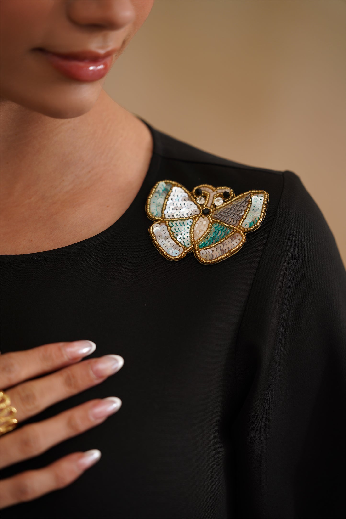 Nina Dress - Butterfly Embroidery