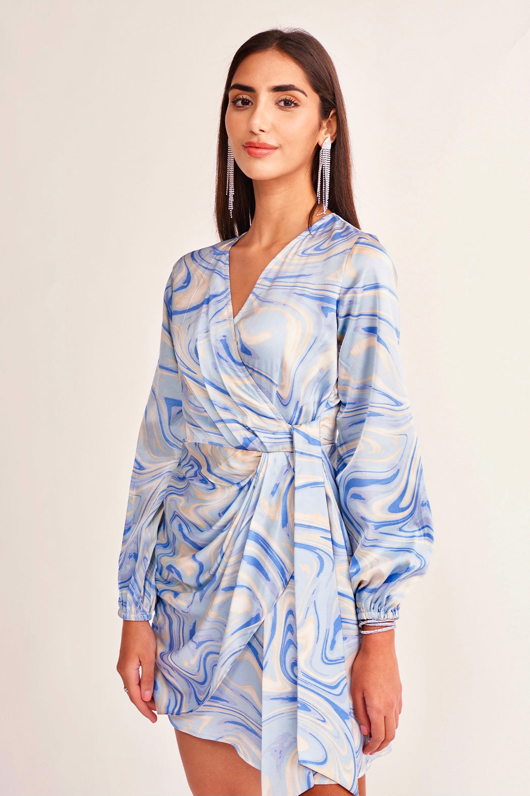 DHRITI MEHRA in Marble Wrap Dress