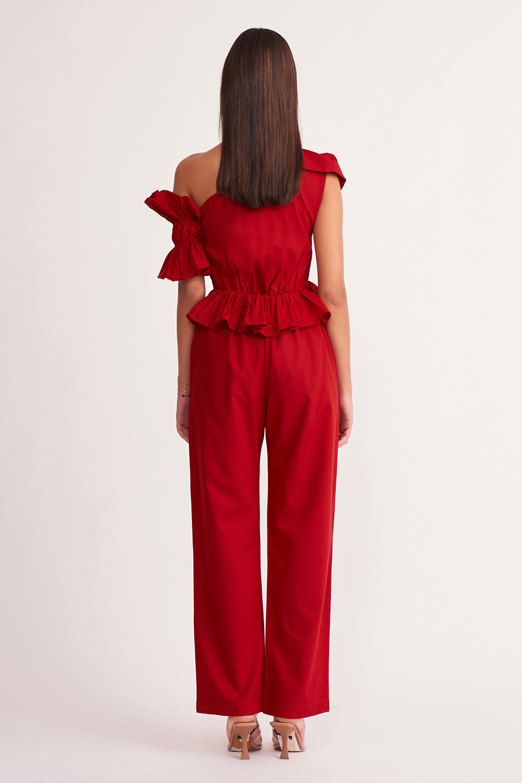 Rose Jumpsuit - Red