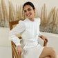 MANSI GOYAL in White Trench Dress