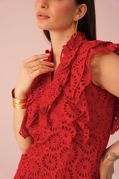 Emma Dress - Red