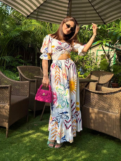 MEHAK BAKSHI in the Santorini Dress - Sol