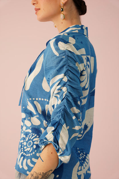 Lisbon Shirt - Wave Print