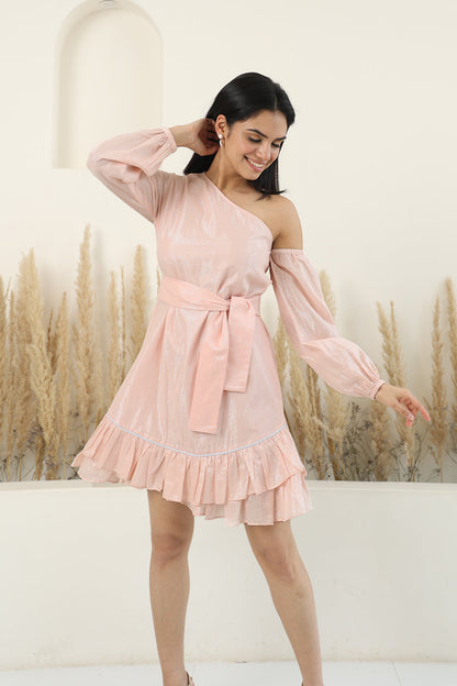 SHIKHA in Amore Dress - Baby Pink