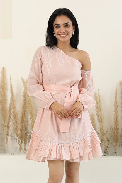 SHIKHA in Amore Dress - Baby Pink