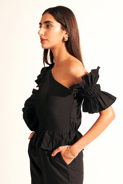 Rose Jumpsuit - Black